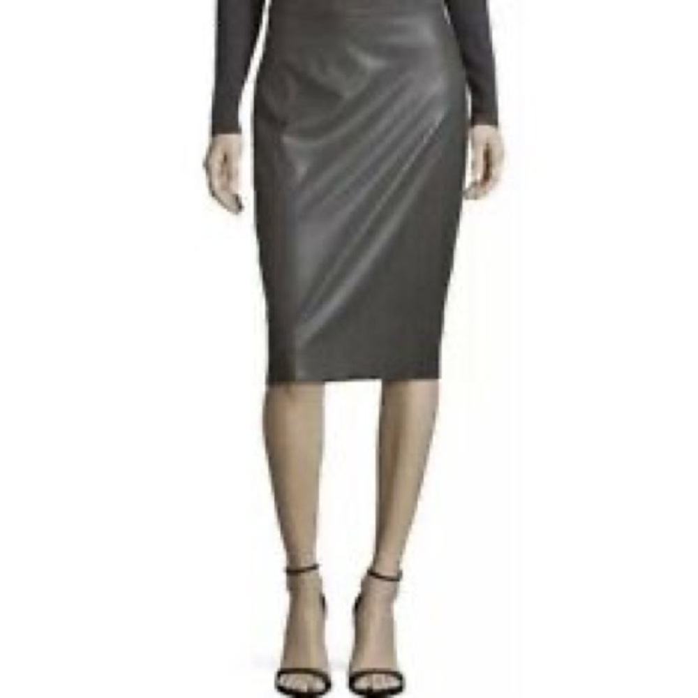 BCBG Leather Skirt